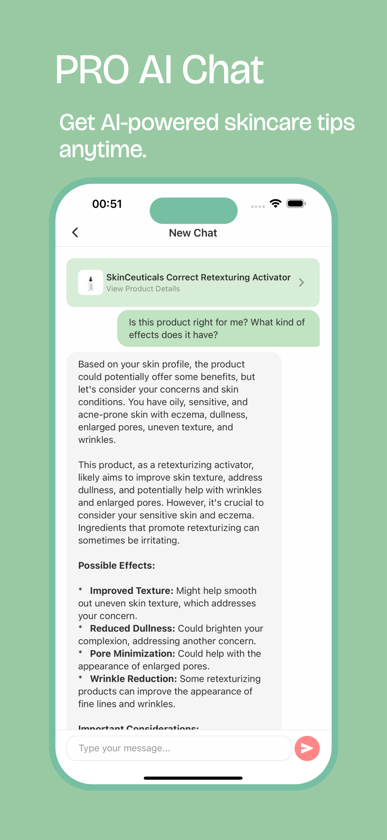AI Skincare Chat - Get expert advice and answers to your skincare questions