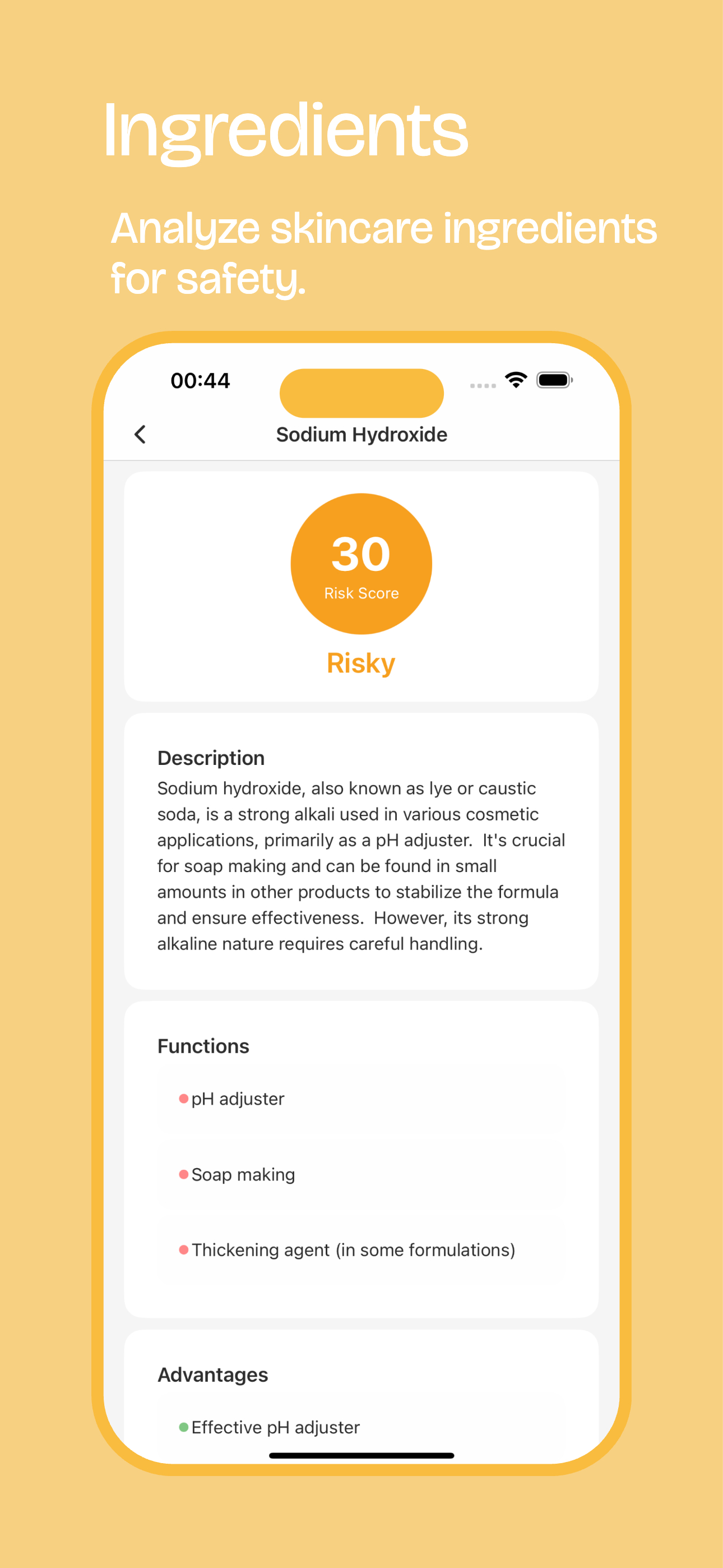 Ingredient Analysis - Detailed information about skincare ingredients