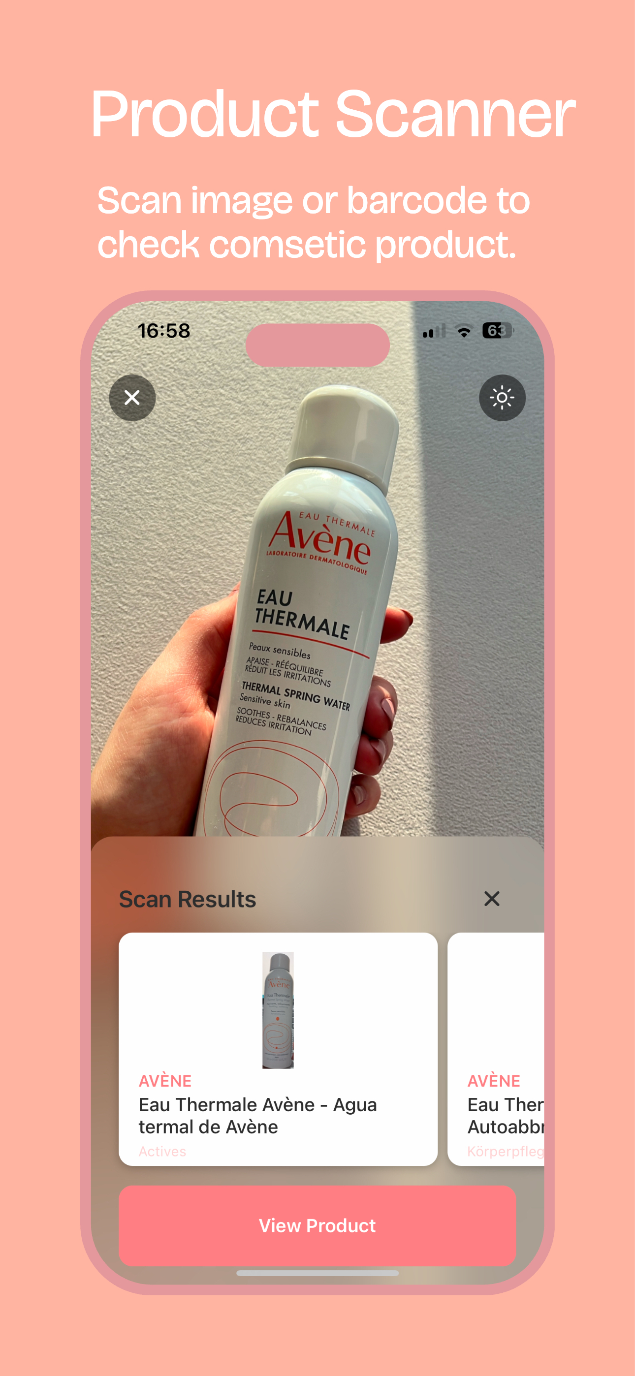 Product Scanner - Instantly scan and analyze skincare products